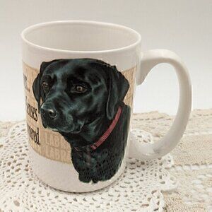 Vintage 2002 Ceramic "Cuppa" Coffee Mug with Labrador Retriever Dog